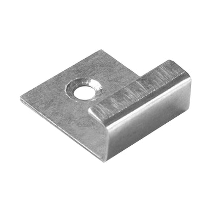 Fijación metálica de inicio con perno para Deck Terraza Classic, clip de acero inoxidable con orificio de fijación (vista superior)