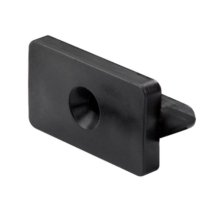 Clip de fijación plástica para Deck Terraza Classic en HDPE, pieza con orificio central para perno (vista frontal)