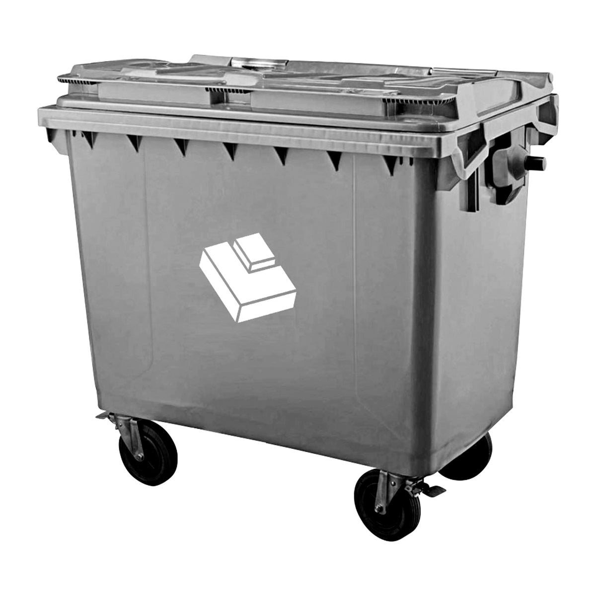 Basurero 660 Lt Gris