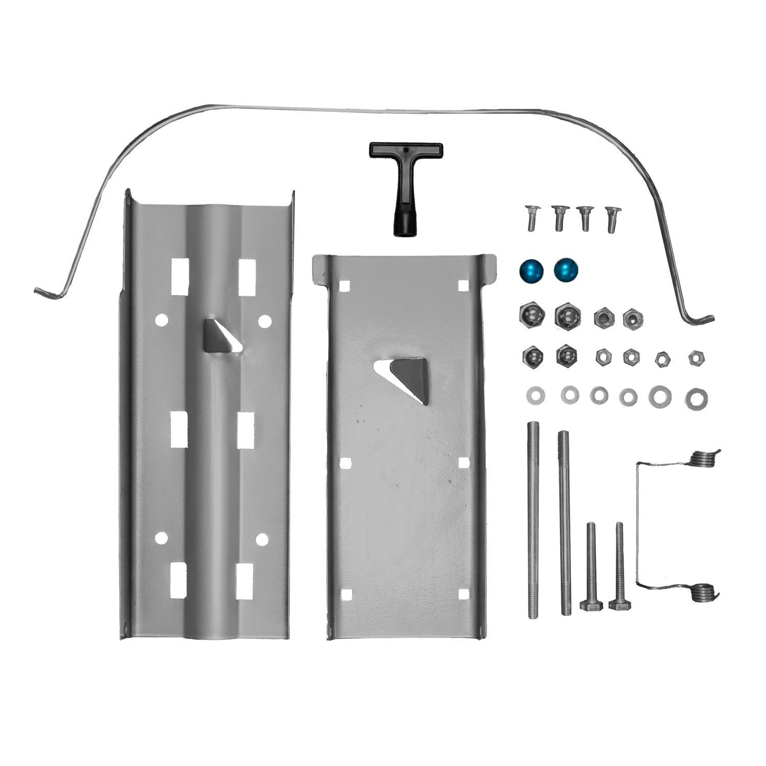 Kit de anclaje y herrajes para instalación de basurero mural 50 litros gris
