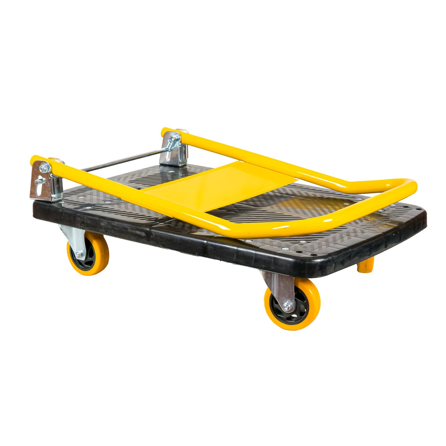 Carro plataforma de 150 kg plegado para almacenamiento
