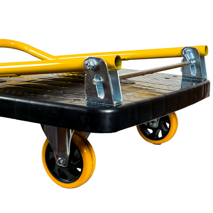 Carro plataforma de 300 kg con la manilla plegada