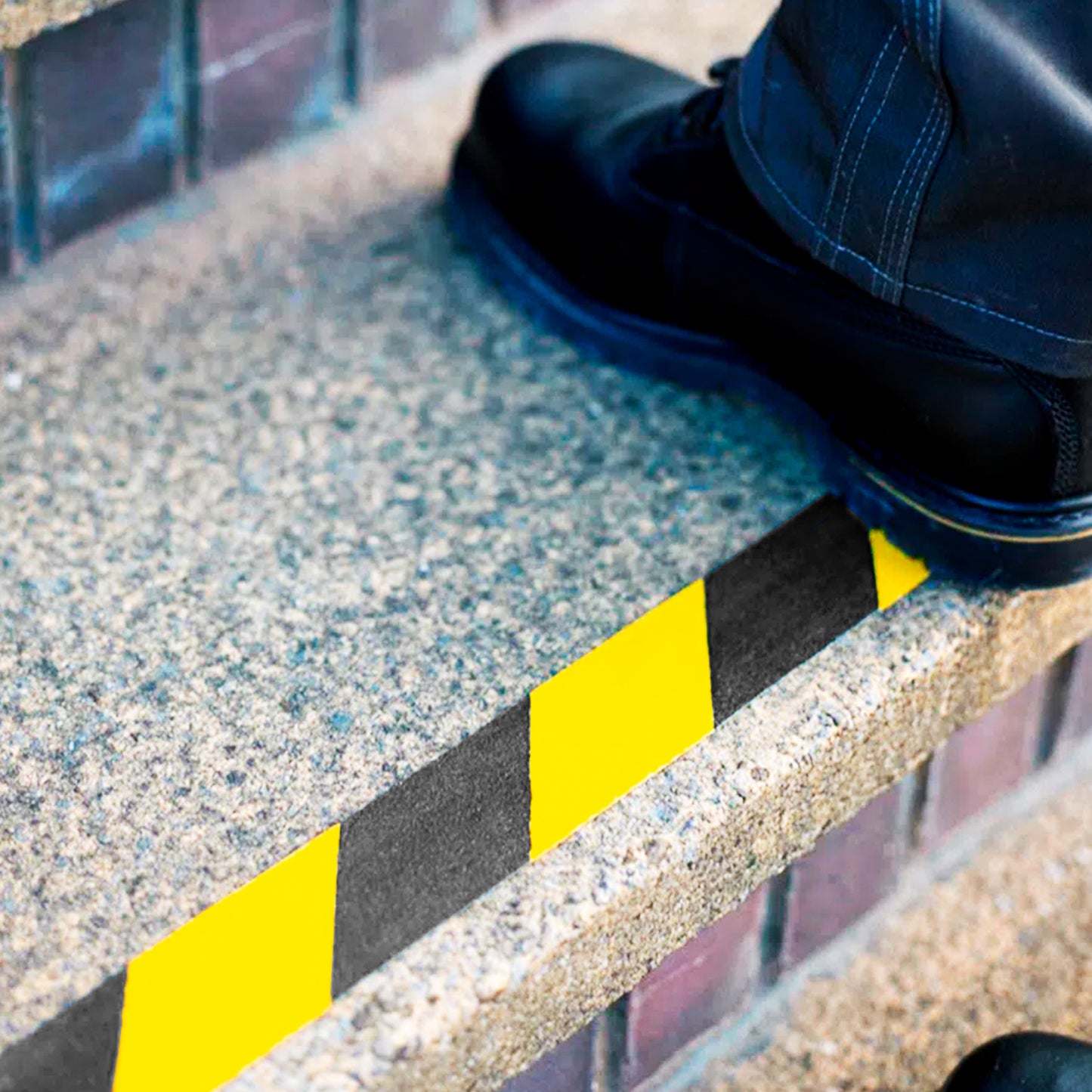 Cinta Antideslizante Neg/Am 25Mmx18Mt