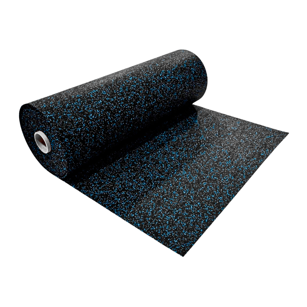 Piso de caucho Gym en rollo 1,2 x 15 m x 5 mm azul para gimnasios y zonas de entrenamiento