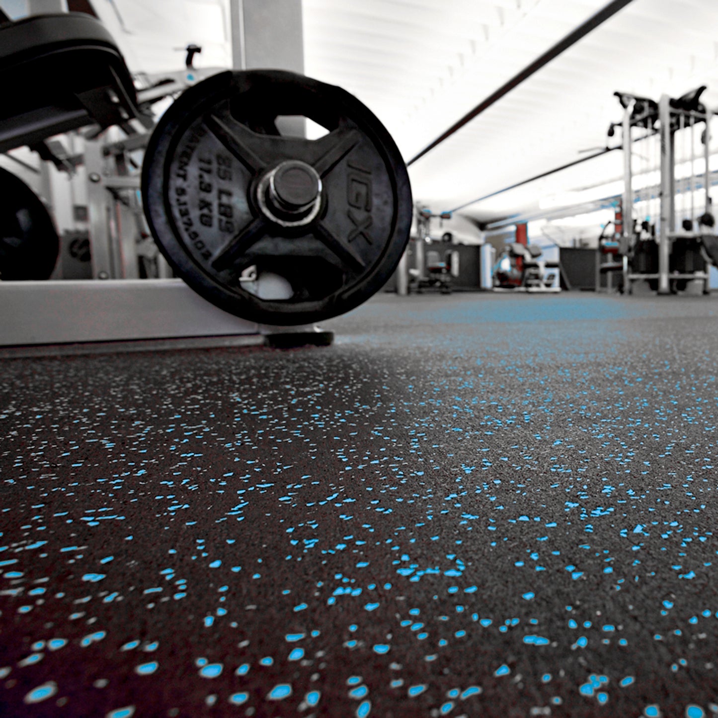 Piso Caucho Gym 1.2Mtx15Mtx5Mm Azul