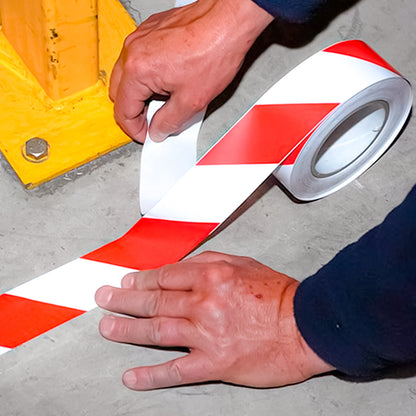 Cinta Demarc Rojo/Blanco 50Mm X 30M