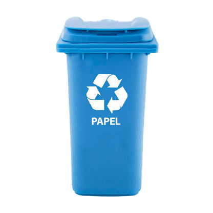 Sticker Basurero Reciclaje (Papel,Vidrio,Tetr)