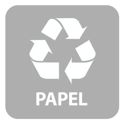 Sticker Basurero Reciclaje (Papel,Vidrio,Tetr)
