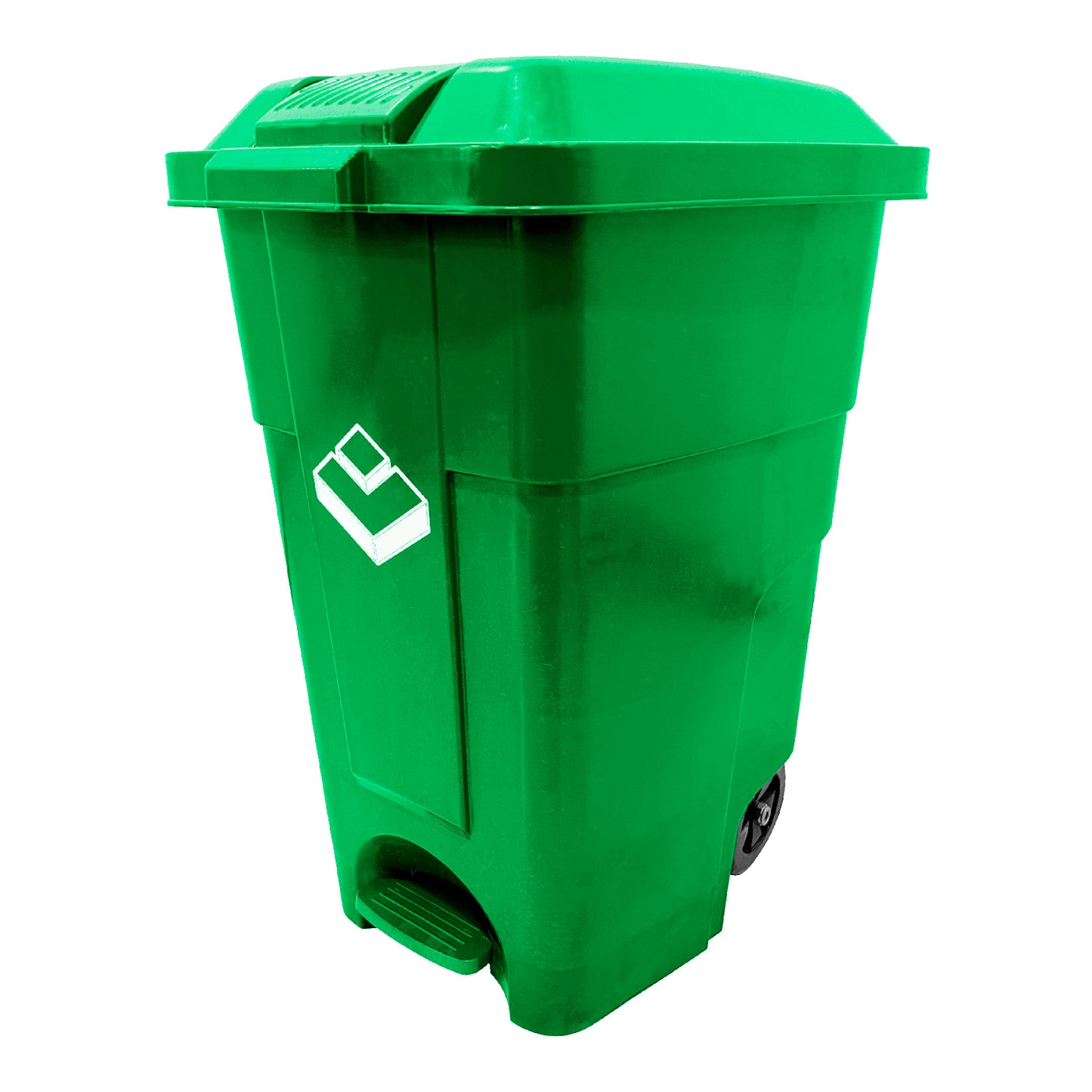 Basurero 50 Lt Verde C/Pedal