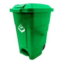 Basurero 50 Lt Verde C/Pedal