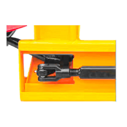 Transpaleta manual 2000 kg para carga y transporte industrial con horquillas de acero - polea de dirección