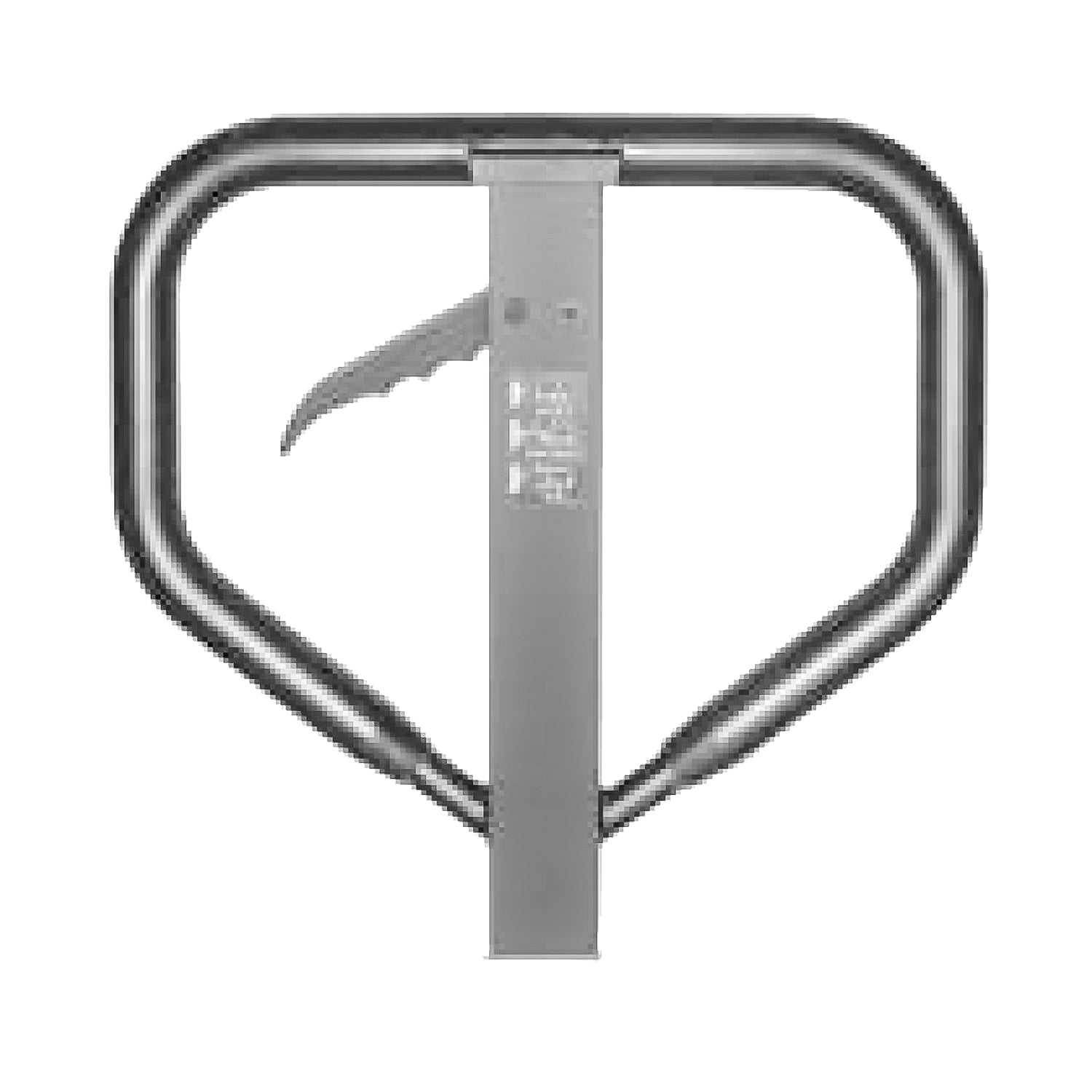 Transpaleta manual 2000 kg para carga y transporte industrial con horquillas de acero- Detalle Mango y Freno