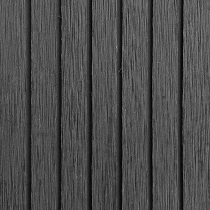 Detalle de textura acanalada del terminal recto Deck Terraza Classic gris en WPC, acabado tipo madera para borde de deck