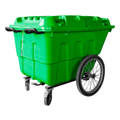 Basurero Carro 400 Lt Verde