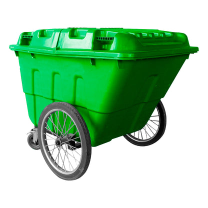 Basurero Carro 400 Lt Verde