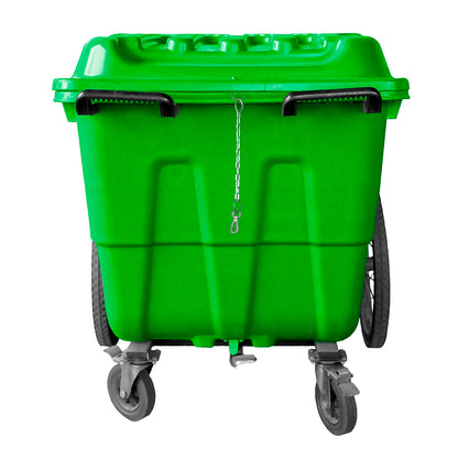 Basurero Carro 400 Lt Verde