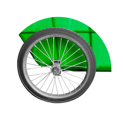 Basurero Carro 400 Lt Verde