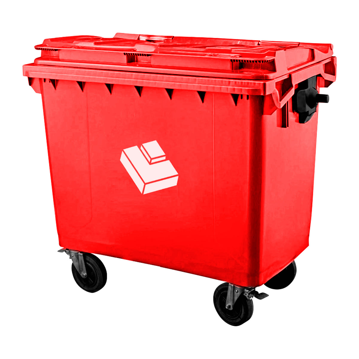 Basurero 1100 Lt Rojo