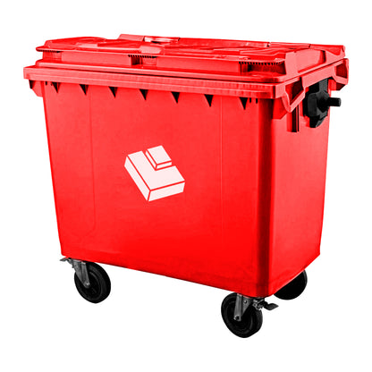 Basurero 1100 Lt Rojo
