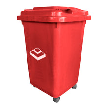 Basurero Frankfurt 50Lt C/Tapa Rojo