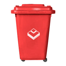 Basurero Frankfurt 50Lt C/Tapa Rojo