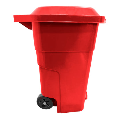 Basurero 50 Lt Rojo C/Pedal