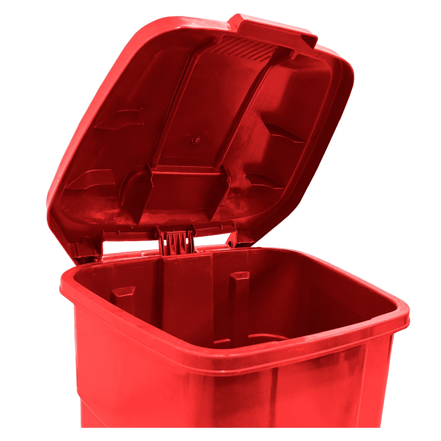 Basurero 50 Lt Rojo C/Pedal