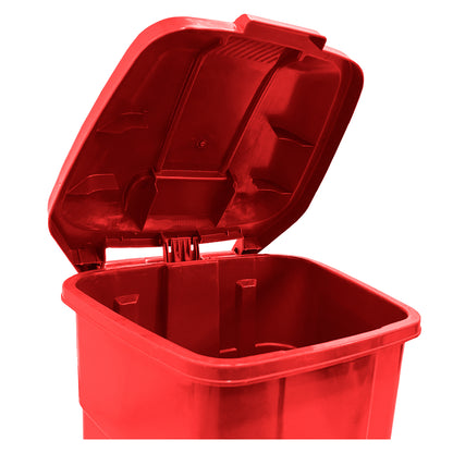 Basurero 50 Lt Rojo C/Pedal