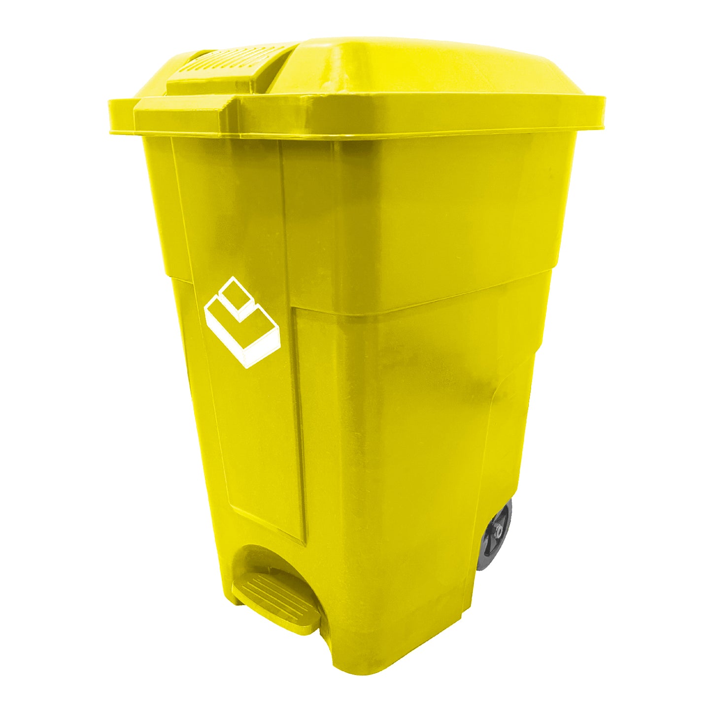 Basurero 50 Lt Amarillo C/Pedal