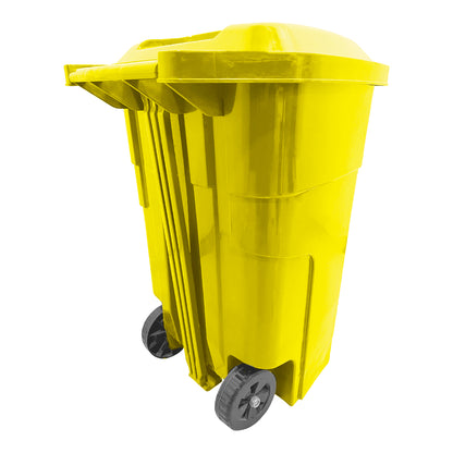 Basurero 50 Lt Amarillo C/Pedal