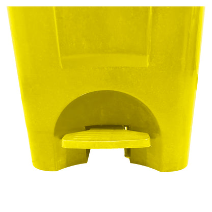 Basurero 50 Lt Amarillo C/Pedal