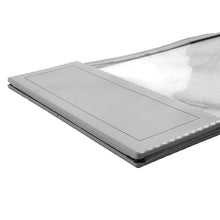 Protector inferior instalado en lama PVC magnética transparente
