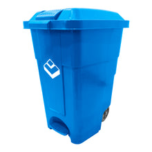 Basurero 50 Lt Azul C/Pedal