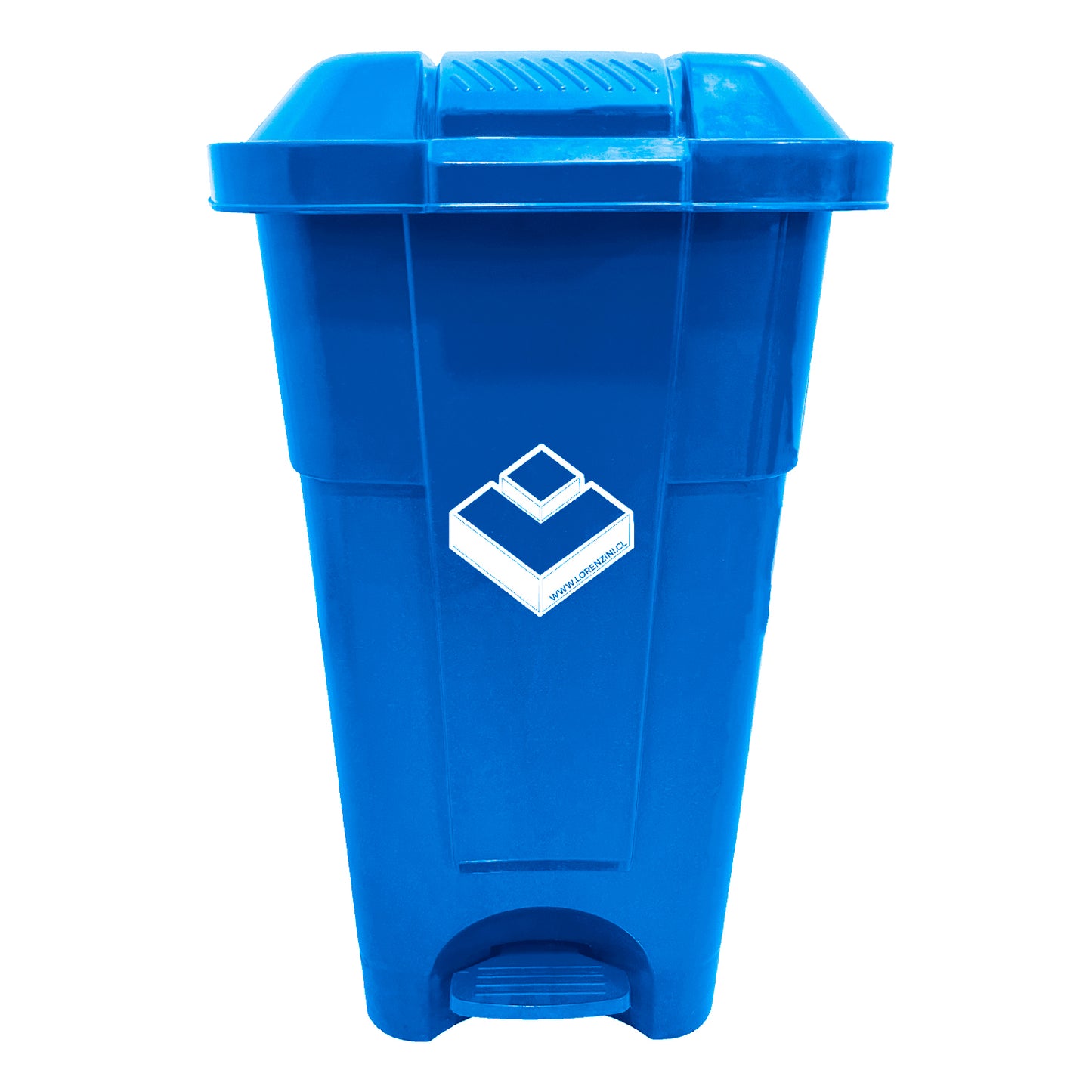 Basurero 50 Lt Azul C/Pedal