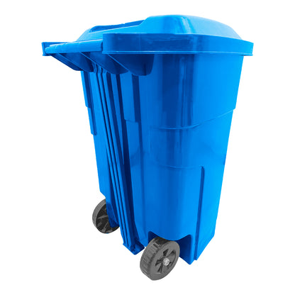 Basurero 50 Lt Azul C/Pedal