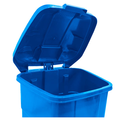 Basurero 50 Lt Azul C/Pedal