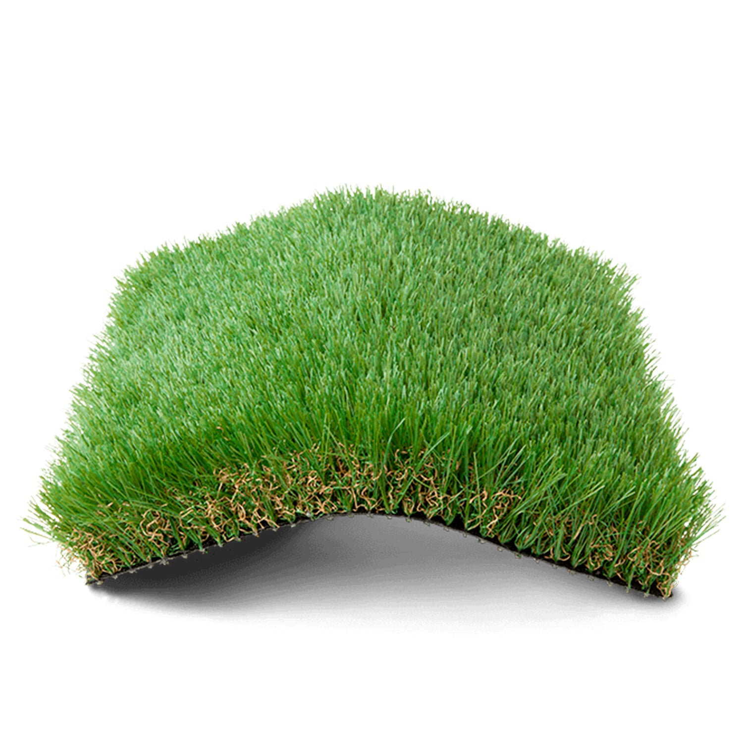 Rollo de pasto ornamental Royal antiestático de 40 mm mostrando su peso y manejo