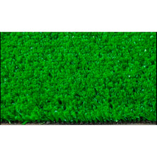 Detalle de fibras de pasto sintético alfombra de 10 mm en color verde