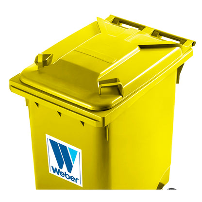 Basurero Weber 360 Lt Amarillo