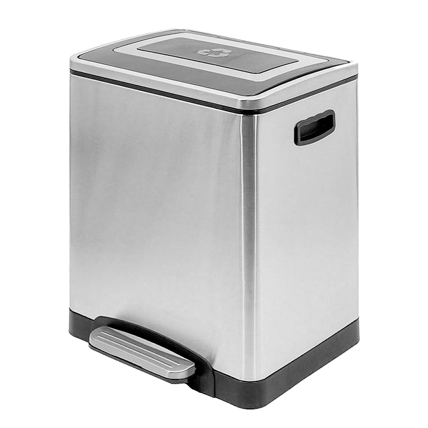 Basurero Acero Inox C/Pedal 2X20L