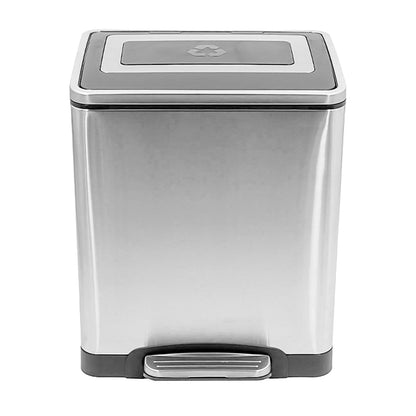 Basurero Acero Inox C/Pedal 2X20L