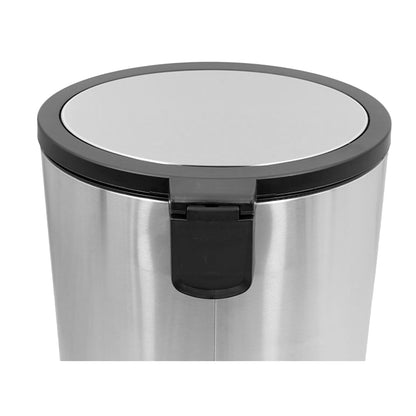 Basurero Acero Inox C/Pedal Oval 40L