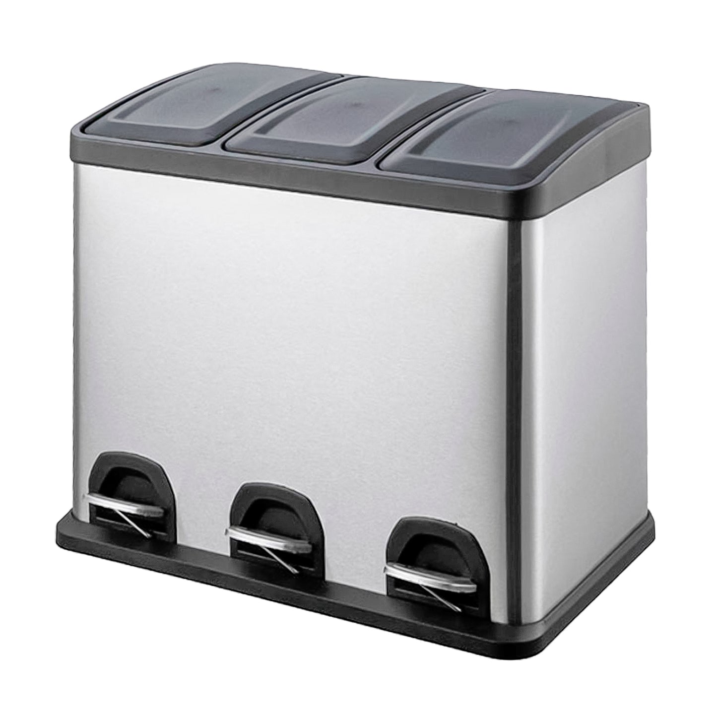 Basurero Acero Inox C/Pedal 3X15L
