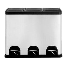 Basurero Acero Inox C/Pedal 3X15L