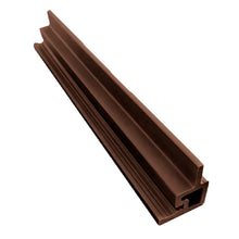 Perfil esquinero interior Cladding Wallpanel WPC color chocolate, pieza de terminación para esquinas con canal de encaje para revestimiento