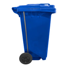 Basurero 100Lt C/Rueda/Pedal Azul