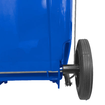 Basurero 100Lt C/Rueda/Pedal Azul