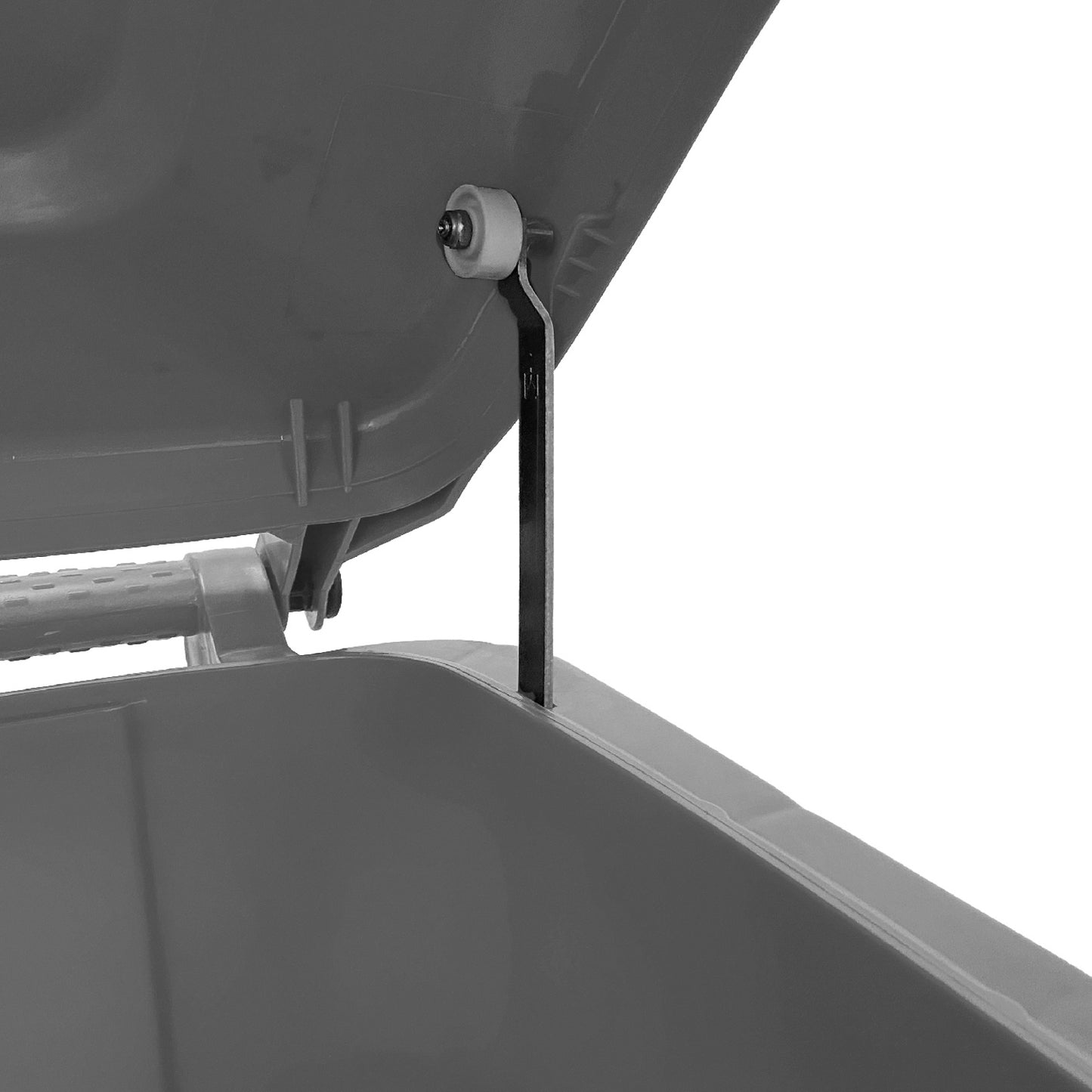 Basurero 100Lt C/Rueda/Pedal Gris