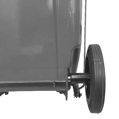 Basurero 100Lt C/Rueda/Pedal Gris