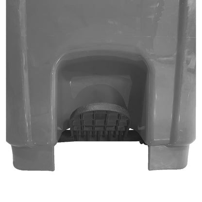 Basurero 100Lt C/Rueda/Pedal Gris